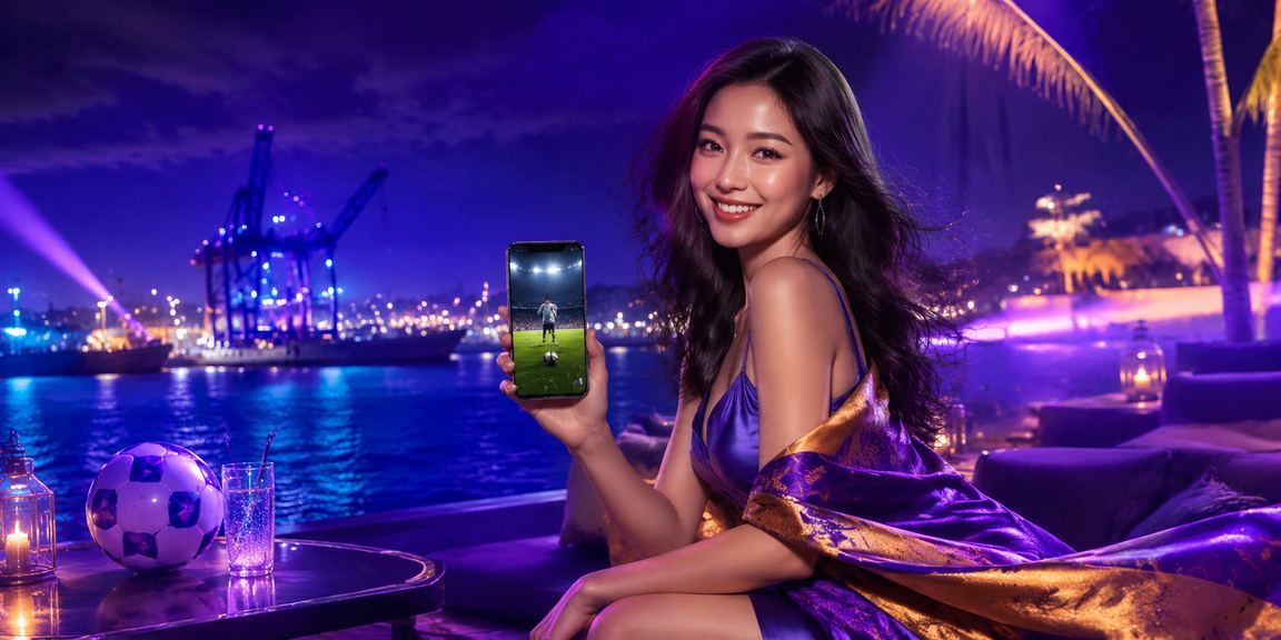 Màn hình neon hiển thị tỷ lệ cược bóng đá tại Vũng Tàu ban đêm